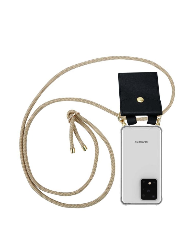Handykette für Samsung Galaxy S20 ULTRA Hülle in GLÄNZEND BRAUN