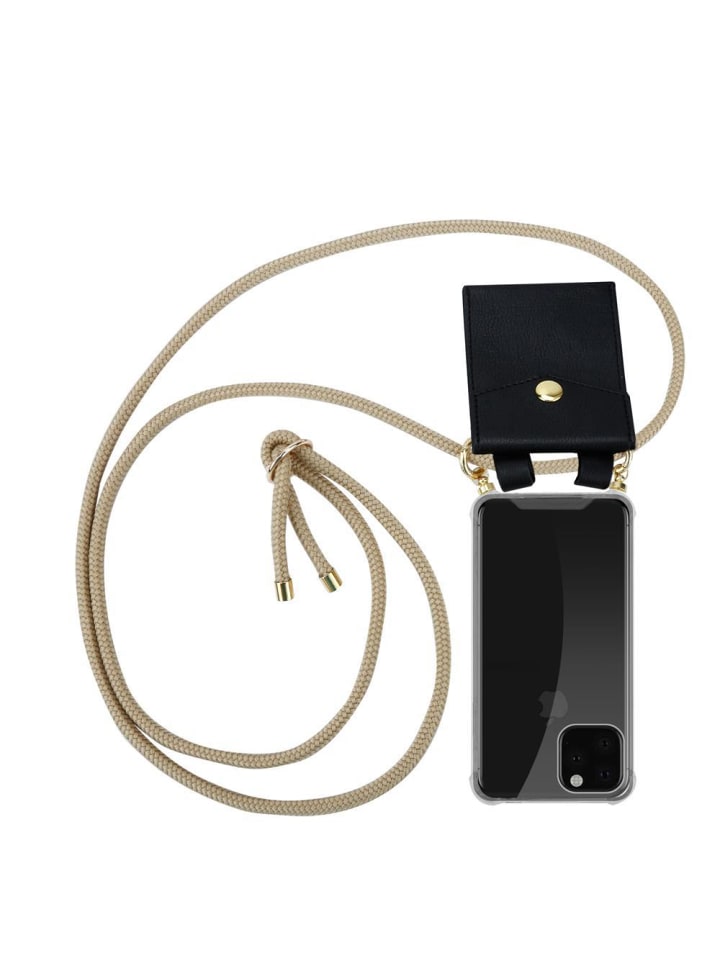 Handykette für Apple iPhone 11 PRO MAX Hülle in GLÄNZEND BRAUN
