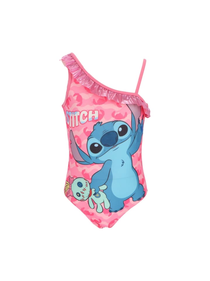 Lilo & Stitch Kinder Badeanzug - Komfortabler Einteiler für den Sommer in Rosa