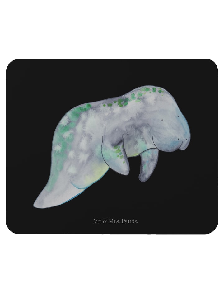 Mouse Pad Seekuh Chillen ohne Spruch in Schwarz