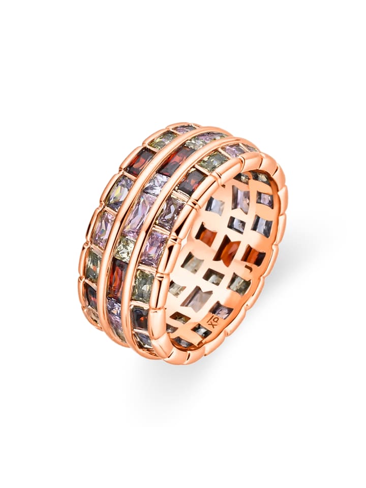Ring Hudio mit 18 Karat Gelbgold-Hudio multicolored