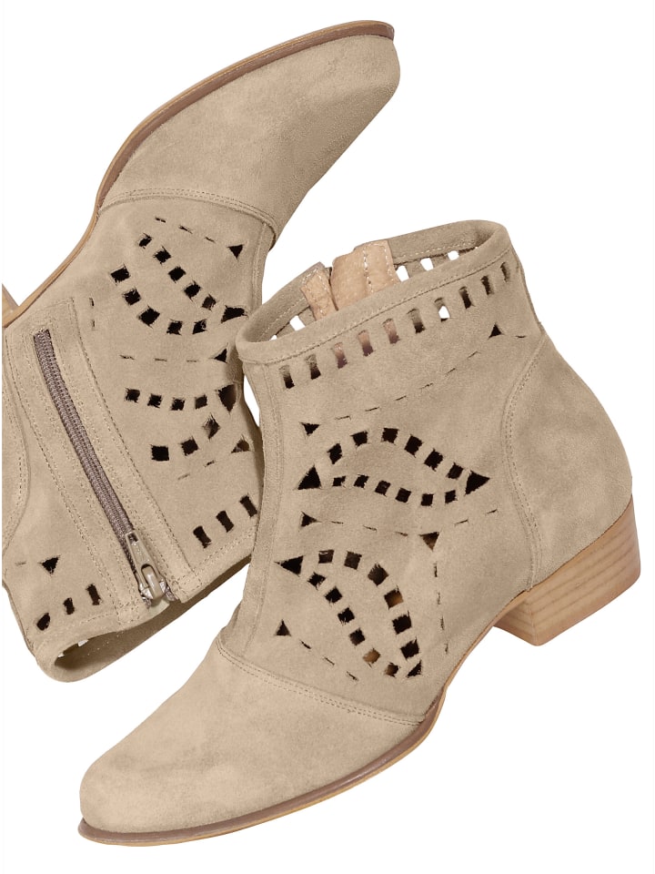 Stiefelette in taupe