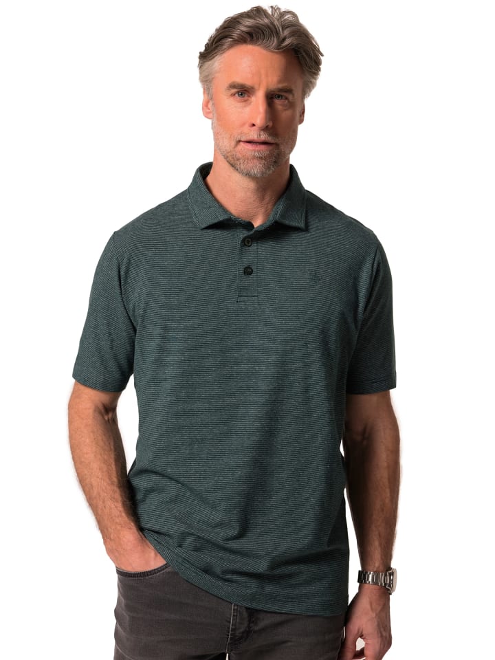 Poloshirt in dschungel grün
