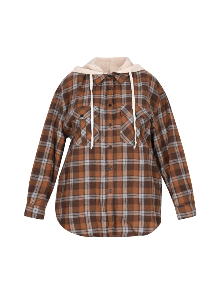 Women Plus Size Jacket in Brown