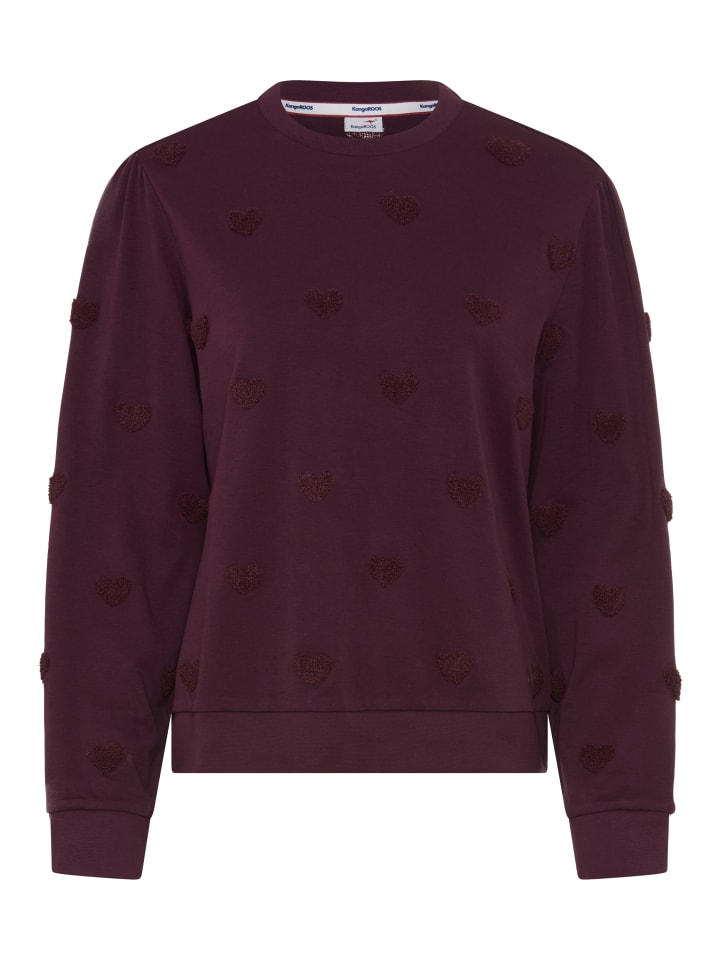 Sweatshirt in bordeaux