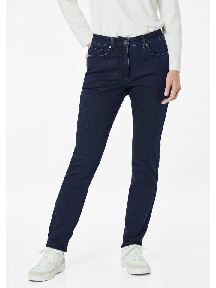 Kurzgröße: Stilvolle Winterhose in 5-Pocket-Form in marine