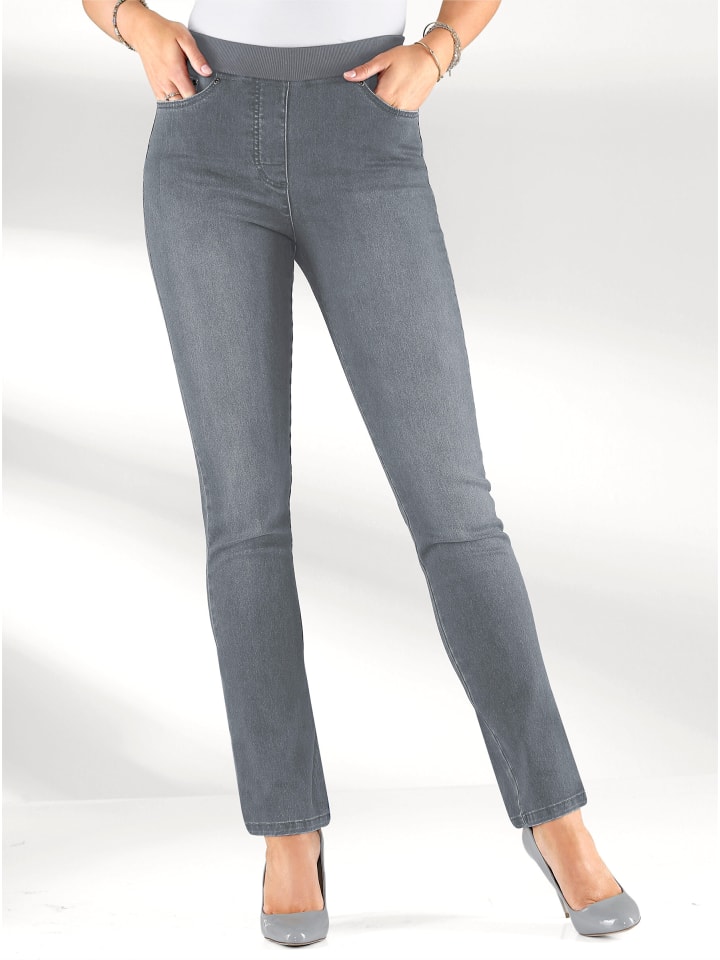 Jeans in grey-denim