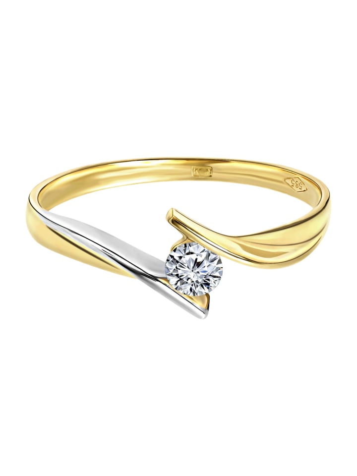 585 Gold Ring Asymmetrisch