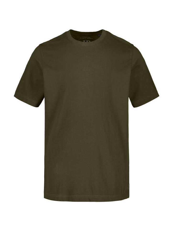 Kurzarm T-Shirt in dunkeloliv