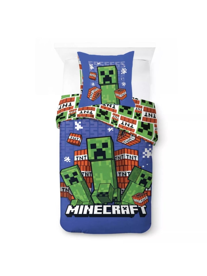 Minecraft Survive the Spiral Bettwäsche 140×200cm, 70×90 cm