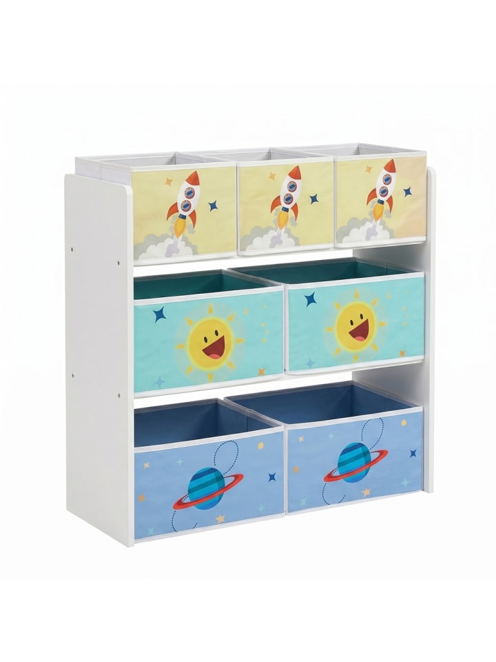 Kinderregal Teza in Weiß - (B)62.5 x (H)60 x (T)29.5 cm