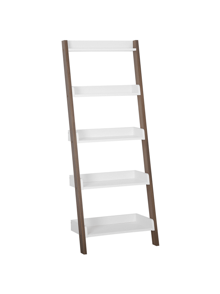 Bücherregal MOBILE TRIO in Weiß/Braun - (W) 65 x (H) 164 x (L) 32 cm