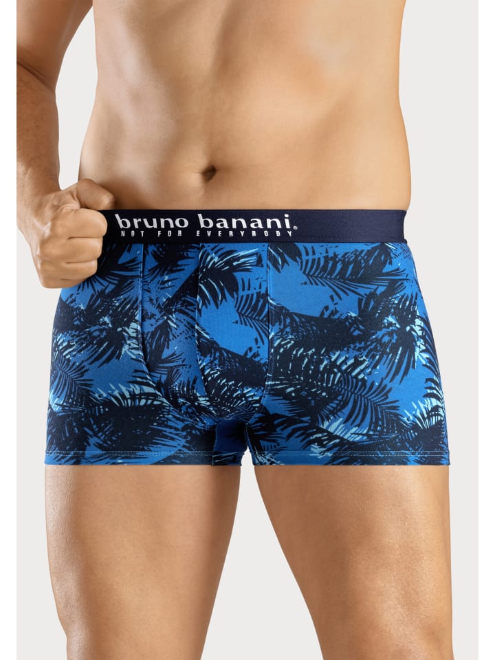 Boxer in blau bedruckt/türkis/navy/blau