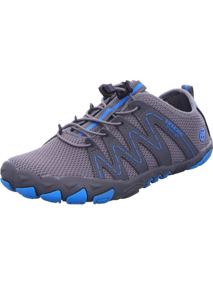 Slipper in grau/blau