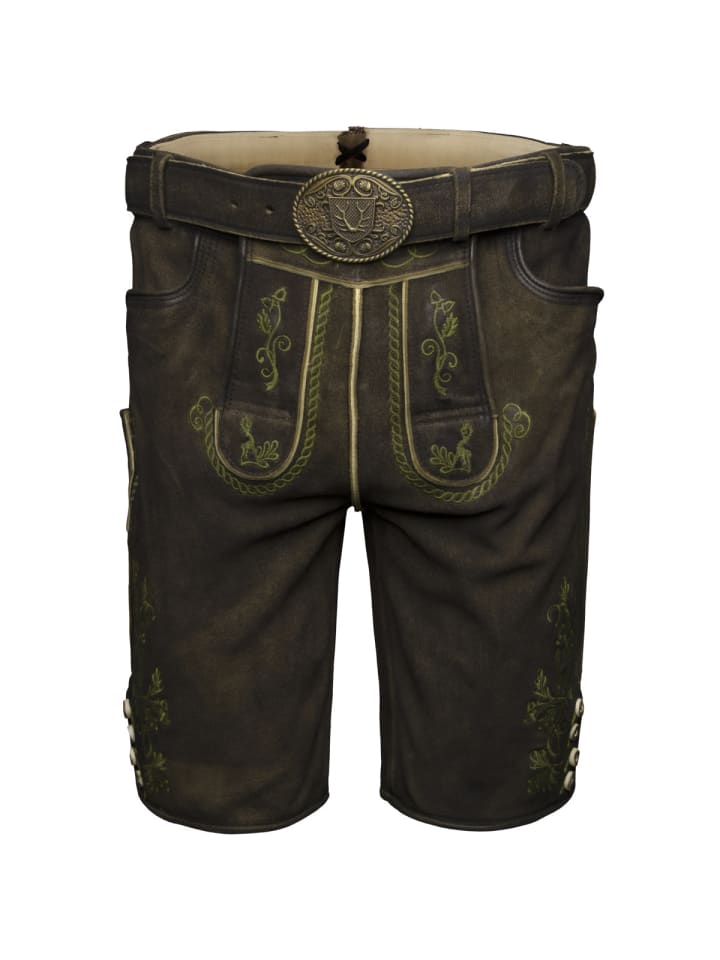 Lederhose Milian in dunkelbraun
