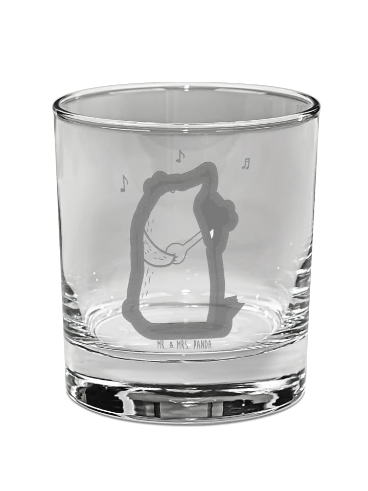 Whiskyglas Bär Lied ohne Spruch in Transparent
