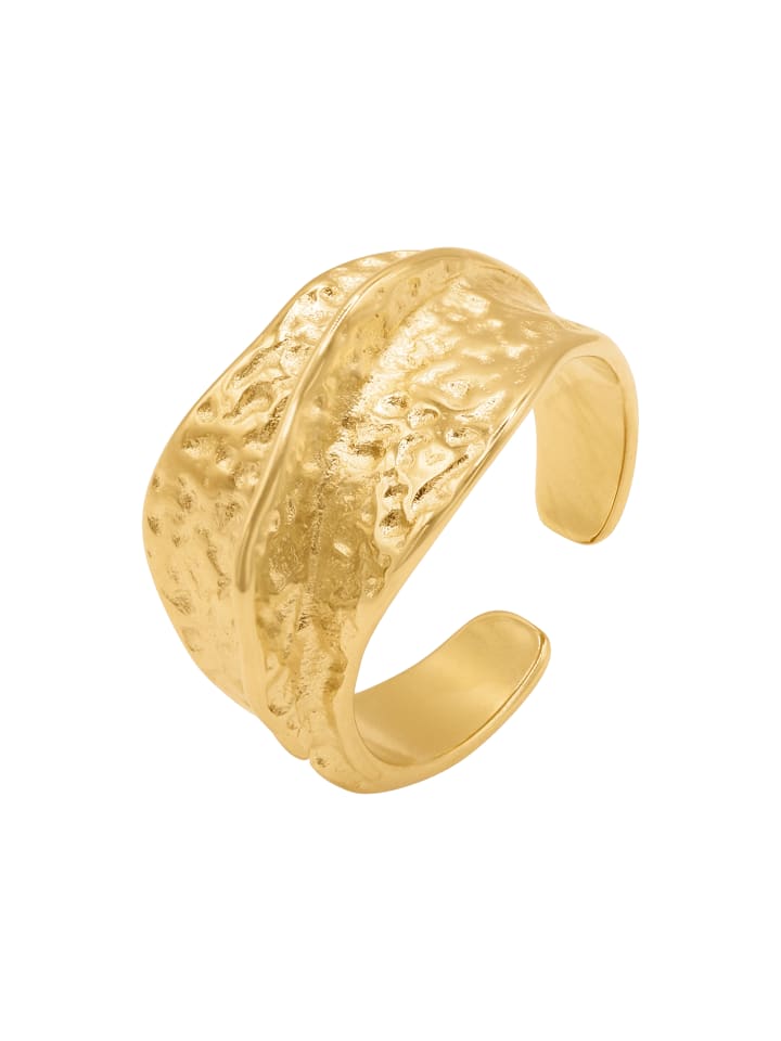Fingerring Frauen Irmeli goldfarben in goldfarben