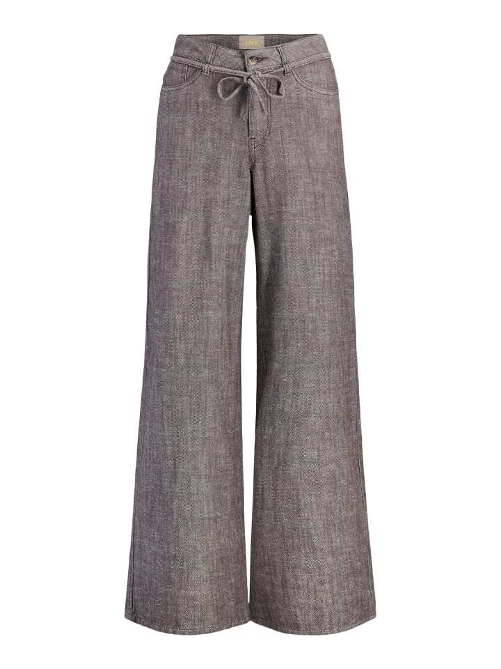 Hosen mit weitem Bein in Seal Brown