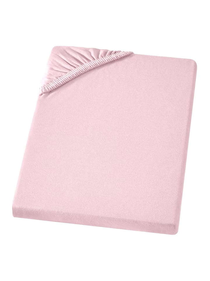 Edel-Jersey Spannbettlaken in Rosa