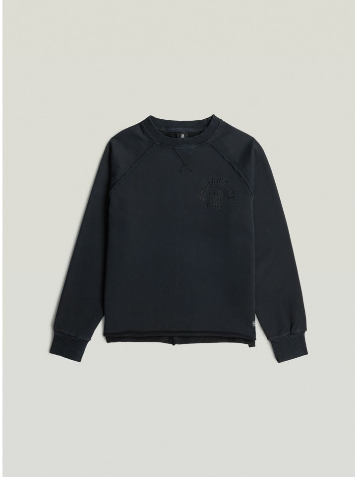 Boys Basic Coll Crew Sweatshirt salute