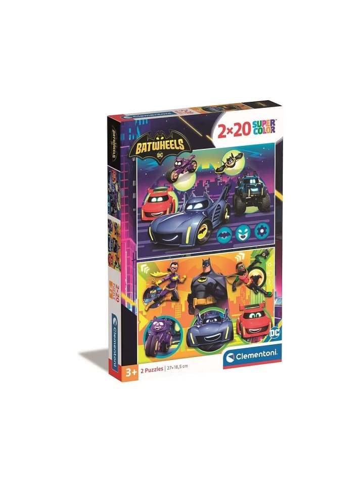 Batwheels 2x20-teiliges Puzzle Clementoni