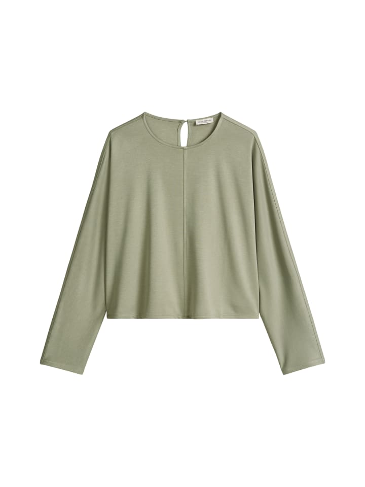 Longsleeve cropped in Fresh Sage