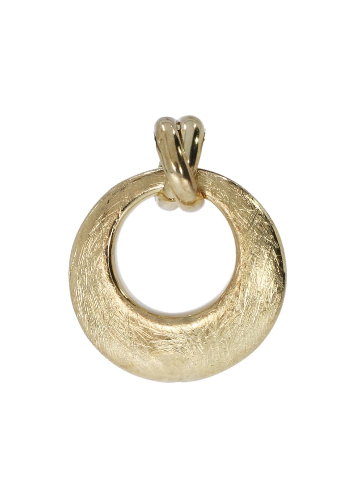Anhänger rund "XP0143" in Gold