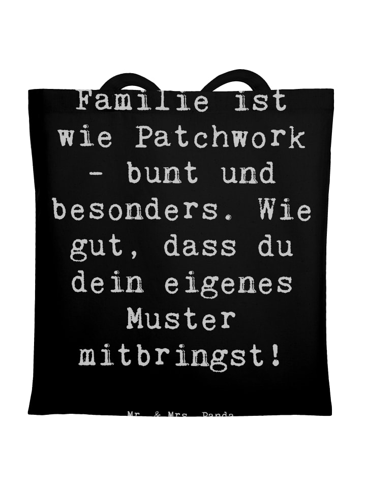 Tragetasche Adoptivkind Patchworkfamilie mit Sp... in Schwarz