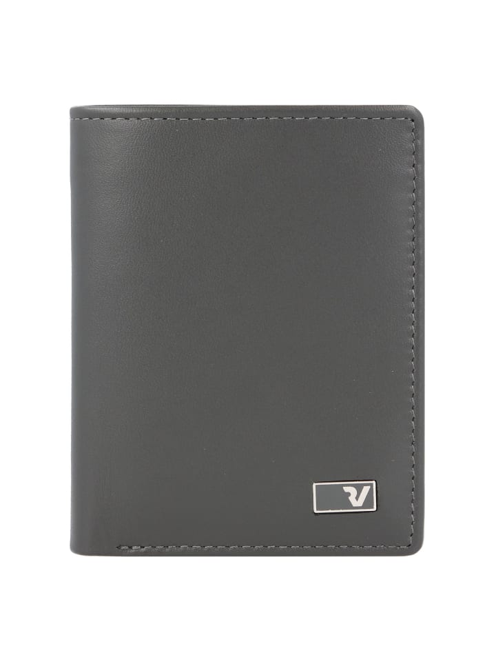 Firenze Geldbörse RFID Leder 7,5 cm anthrazit