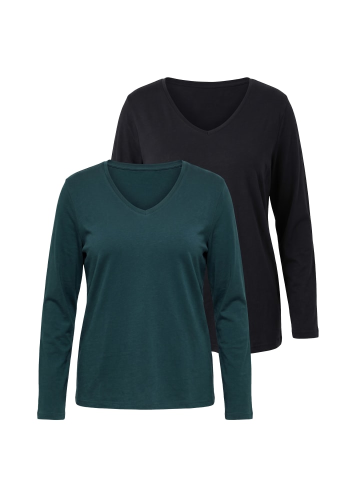 Shirt in nachtgrün
