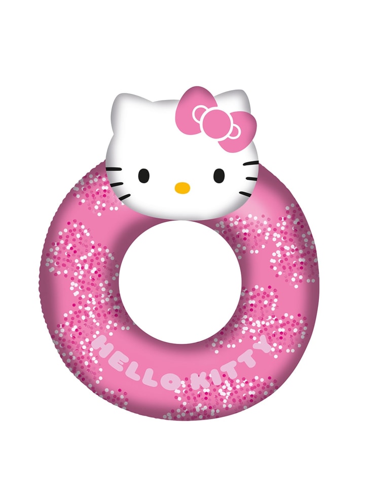 Hello Kitty großer Schwimmring gefüllt mit Glitzer in Rosa ab 3 Jahre