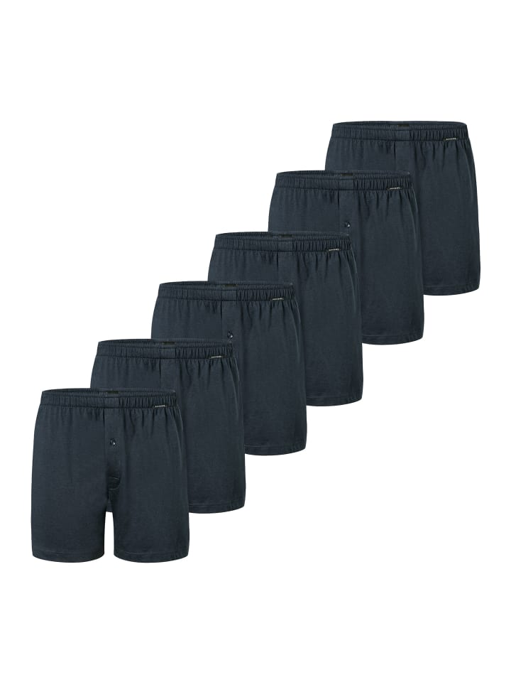 Boxershorts Singel-Jersey in Nachtblau