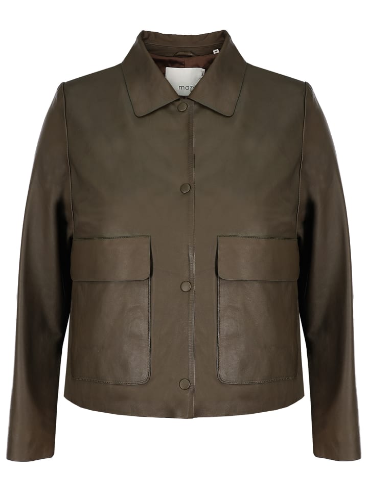 Lederjacke 42025054 in oliv