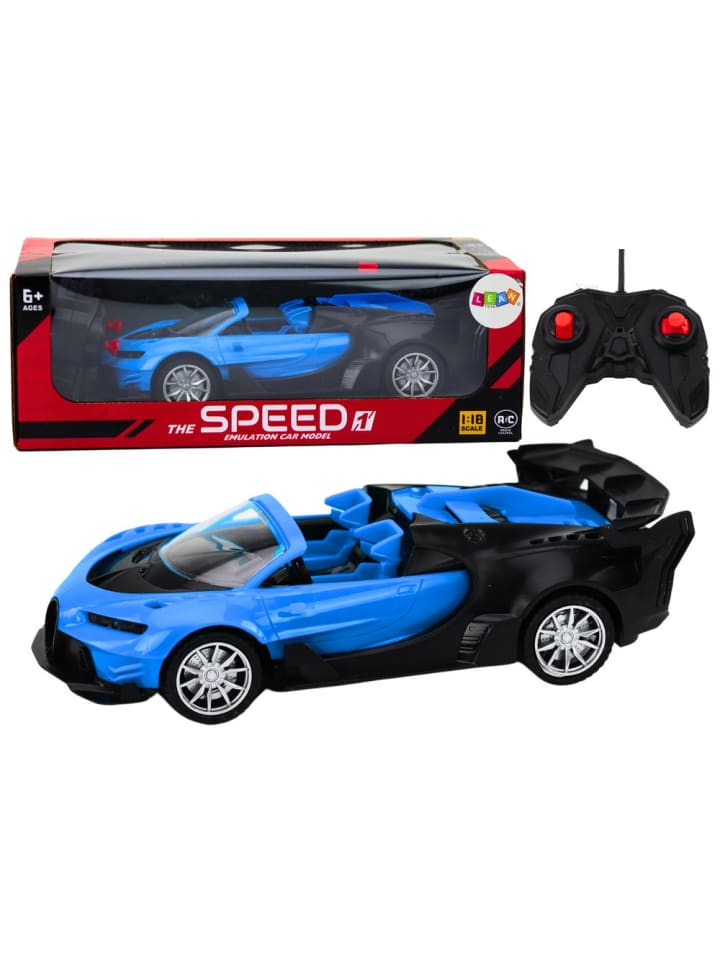 Spielzeugauto Ferngesteuerter Sportwagen RC 1:18 Blau