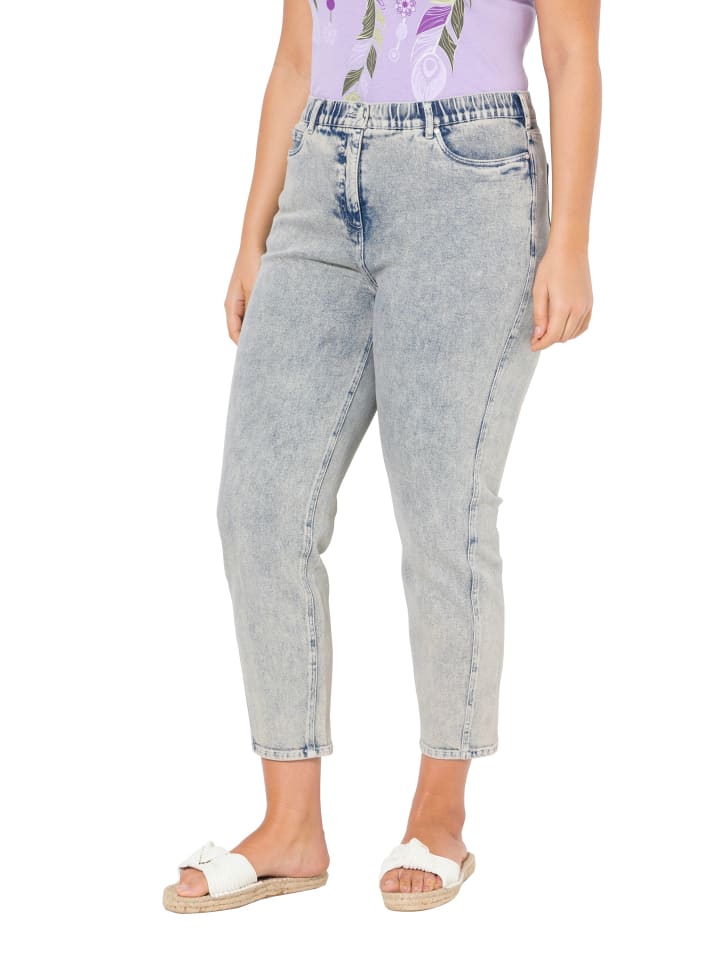 Jeans in mattes jeansblau