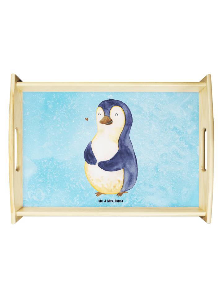 Tablett Pinguin Diät ohne Spruch in Eisblau