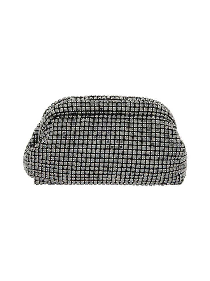 Women Clutch in Grey Black