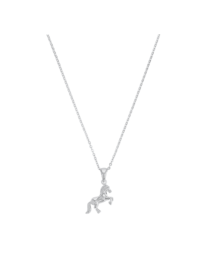 Kette mit Anhänger Silber 925, rhodiniert in Silber