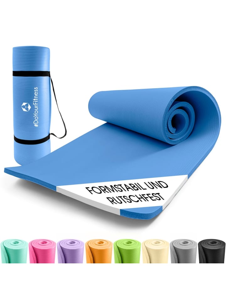 Fitnessmatte Yamuna 183x61x1,5cm blau Blau