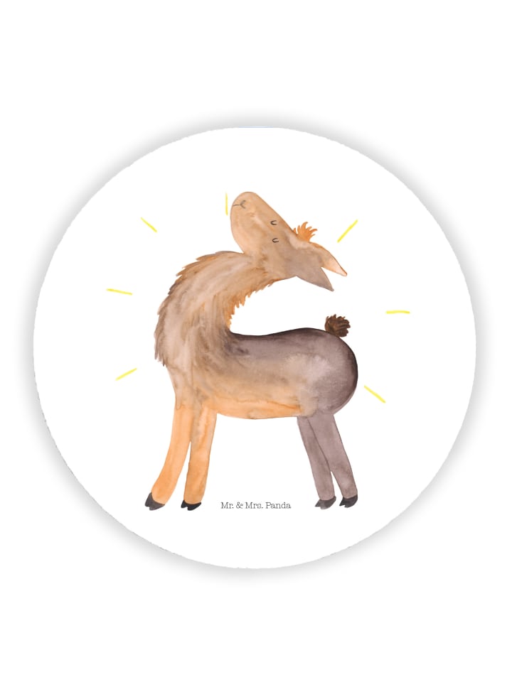 Magnet Lama Stolz ohne Spruch in Weiß
