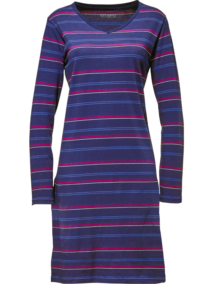 Single-Jersey Nachthemd in lila
