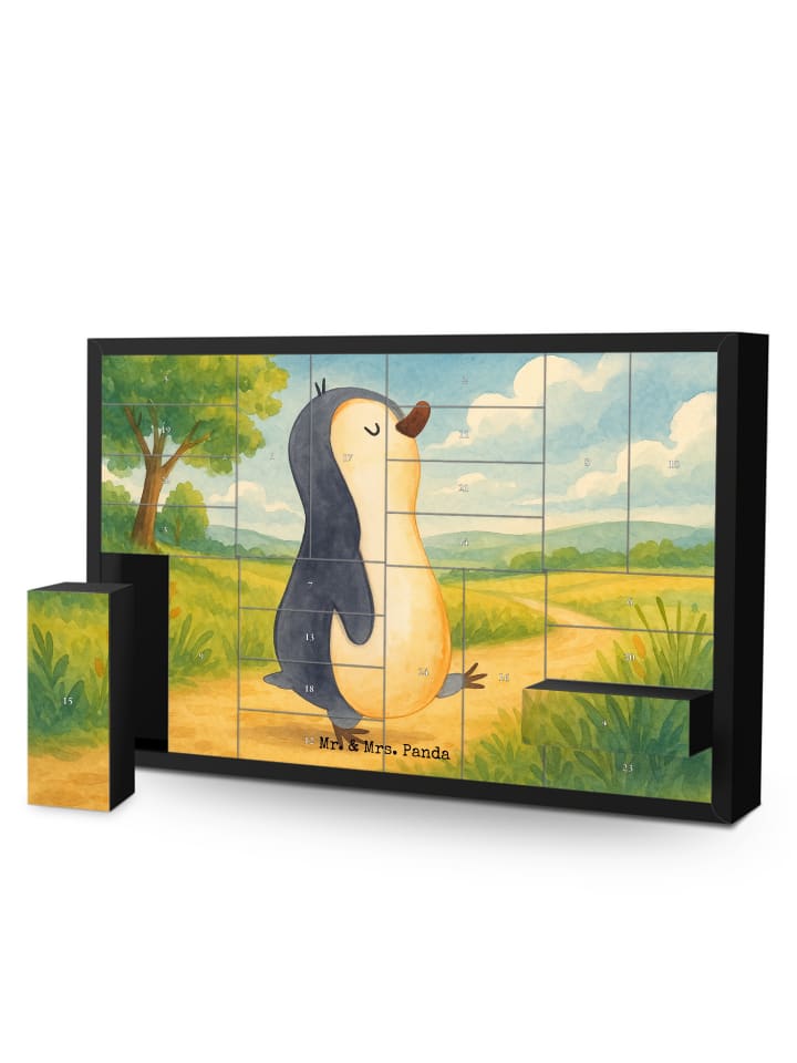 Adventskalender Box Pinguin mHerzieren Design ... in Weiß
