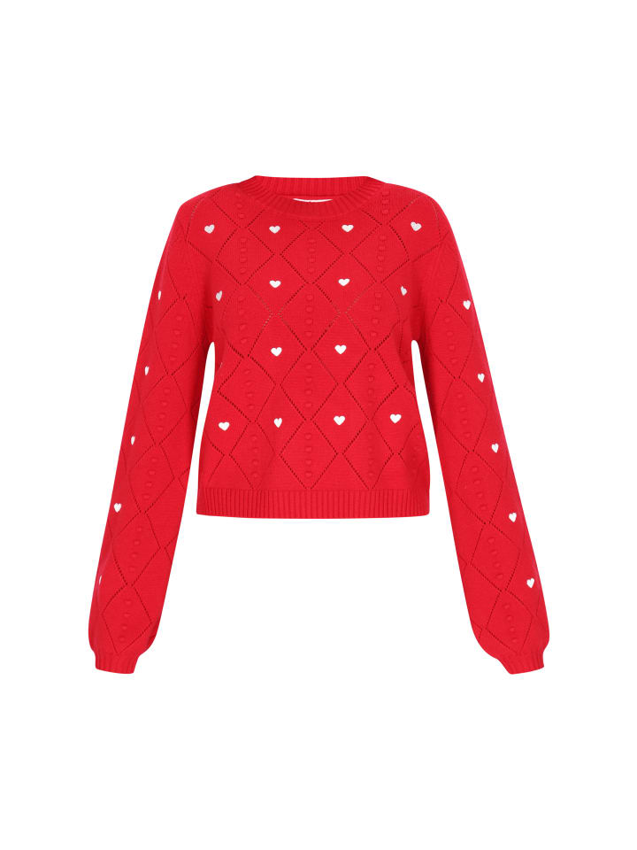 Women Sweater in red