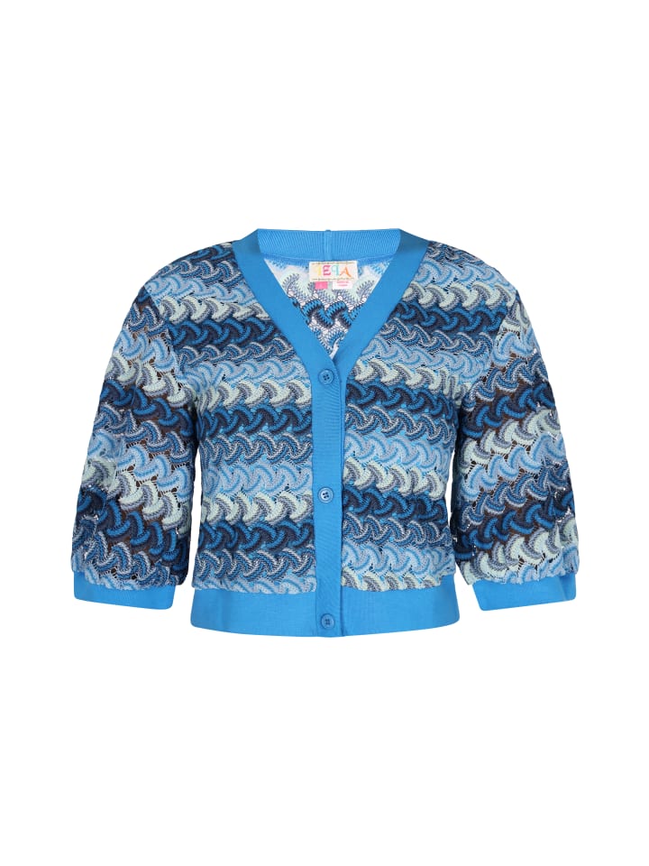 Damen Top in Blau Mehrfarbig