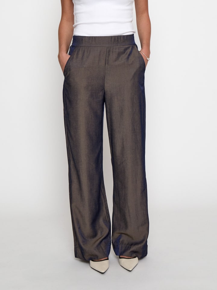 Pant in Brown Metallic