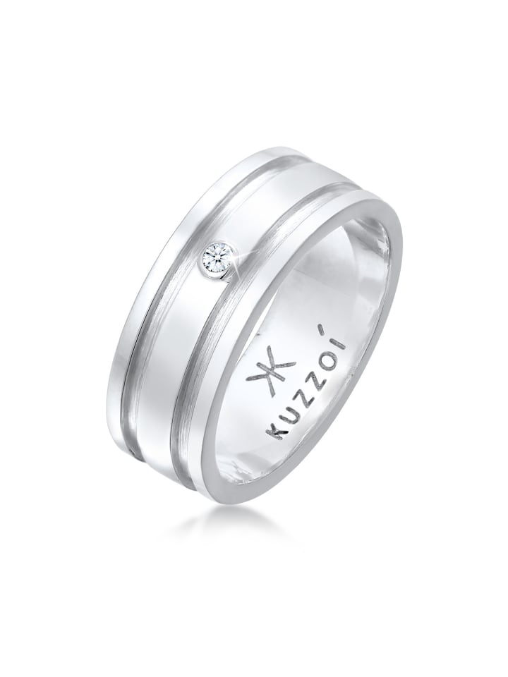 Ring 925 Sterling Silber Diamant, Verlobungsring in Silber