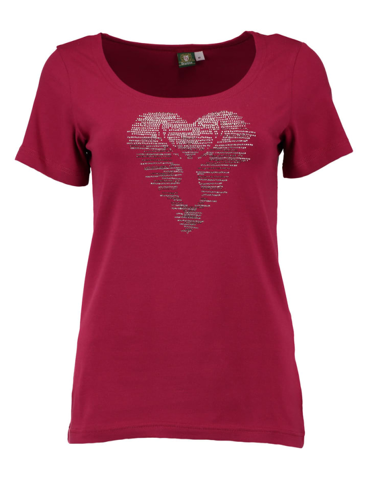 T-Shirt Yomaru in weinrot
