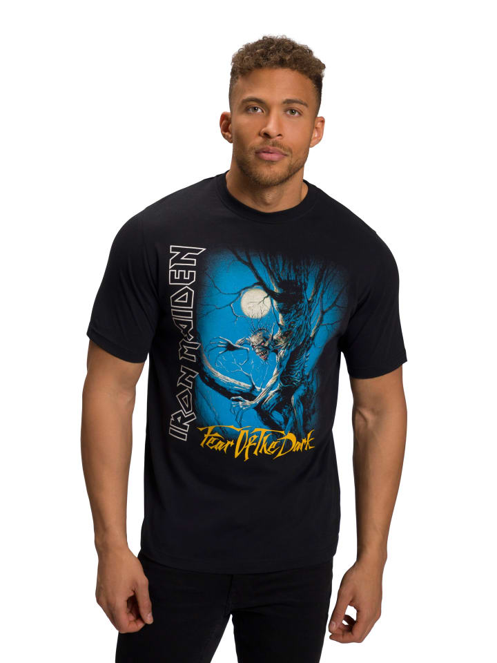 Kurzarm T-Shirt in schwarz