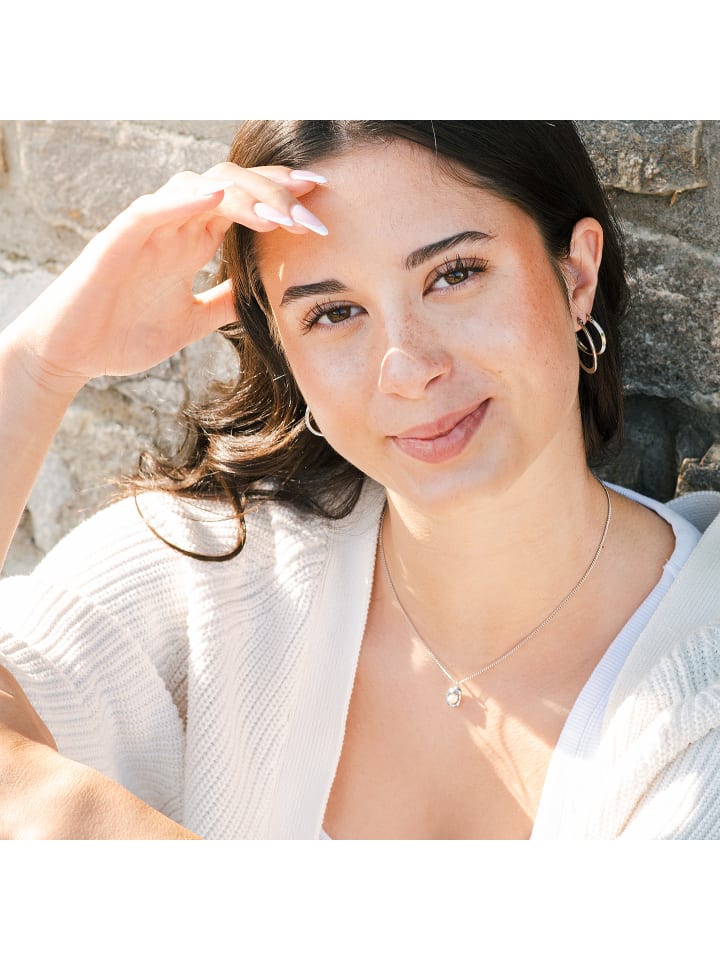 Damen Ohrringe – Creole aus Edelstahl in silber