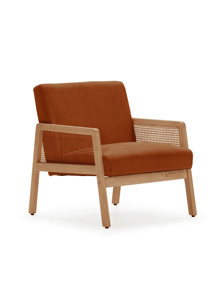Sessel DEBRA in Orange - (W)68 x (H)78 x (L)76,5 cm